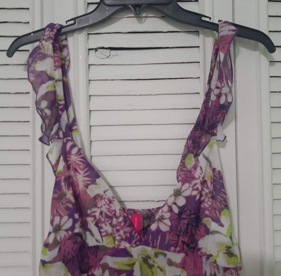COPY - Victoria Secret Swim Floral Asymmetrical Coverup Dress flutter straps sz… - Picture 11 of 16